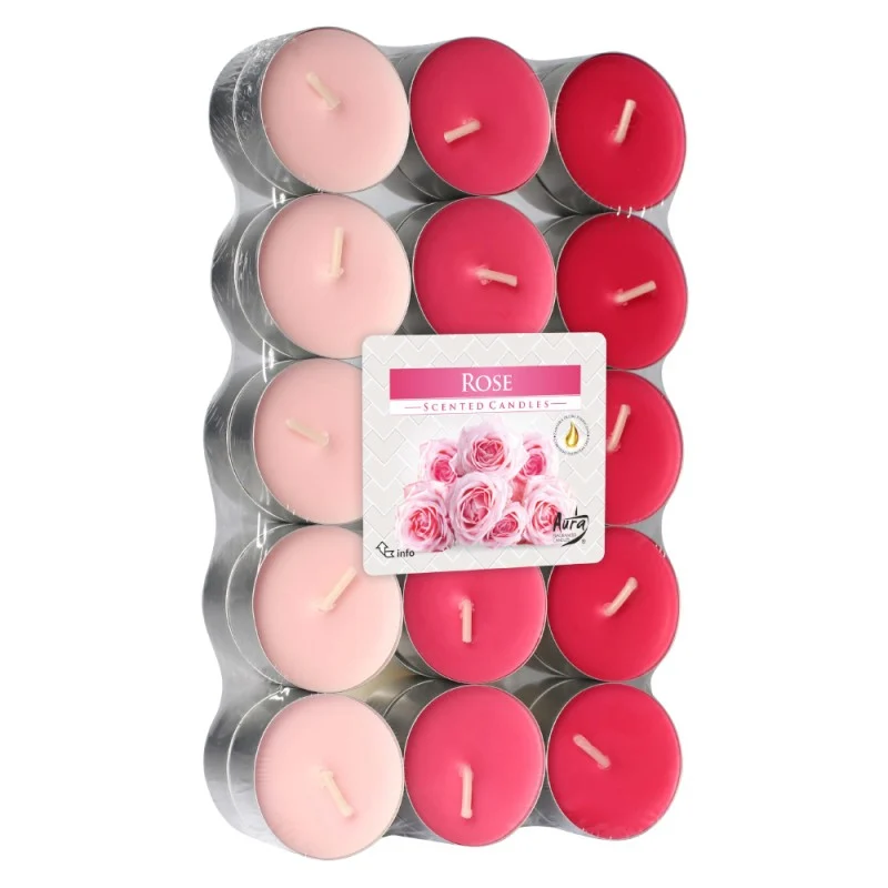 Decoratiuni Casa - Tarrington House Lumanari cu Parfum de Trandafir, 30 buc