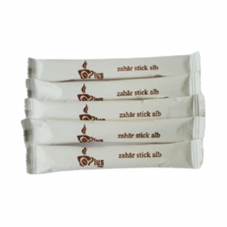 Cafea - Zahar Stick Alb Cescuta Plus 5g 100buc/set