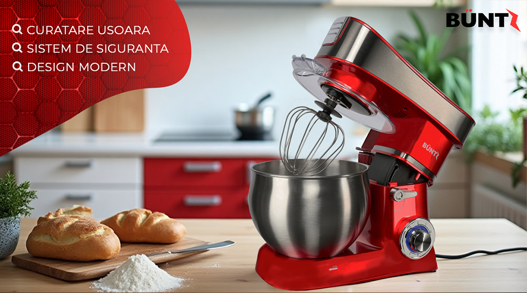 Mixer planetar BUNTZ în roșu