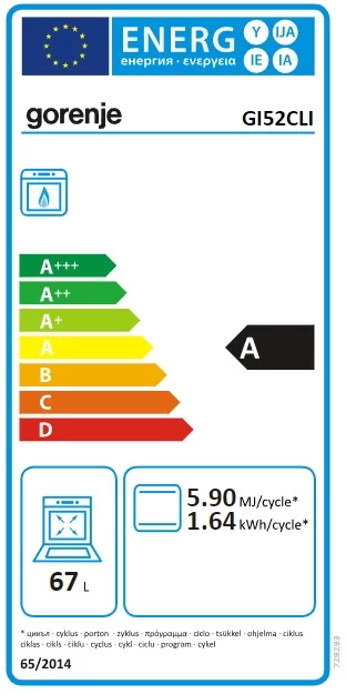 Aragaz Gorenje GI52CLI, 4 arzatoare, Aprindere electrica, Cuptor pe gaz, Grill, Timer, Bej [6]