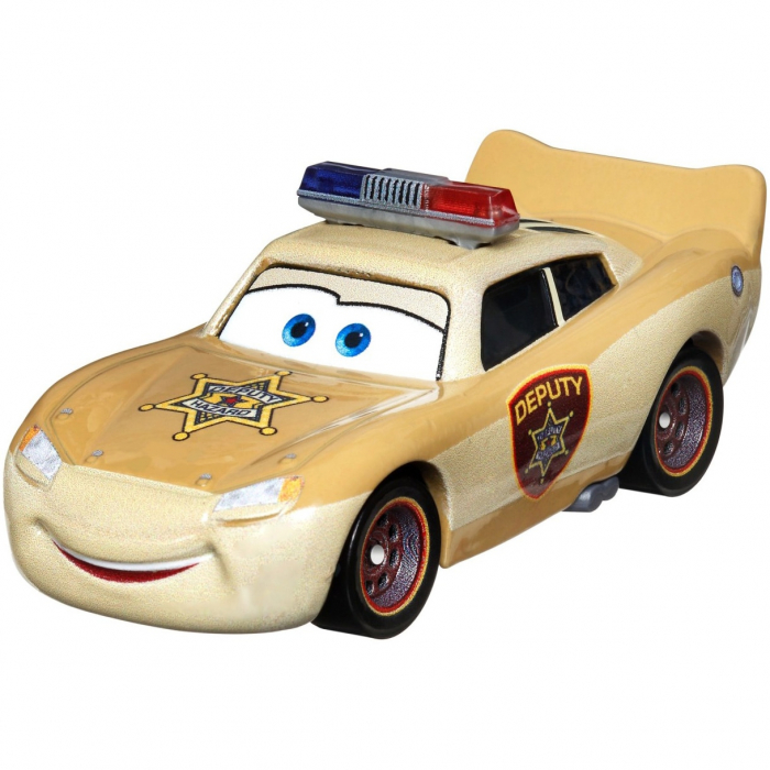 Masinuta Disney Cars 3 - Deputy Hazard Lightning Mcqueen, scara 1:55 [3]
