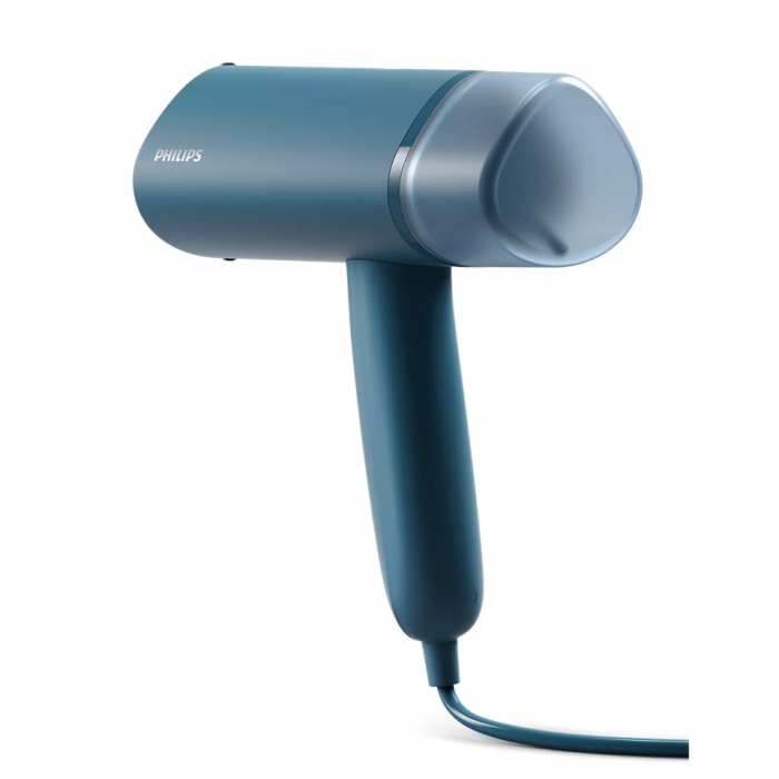 Aparat de calcat vertical cu aburi Philips Seria 3000 STH3000/20, 1000 W, 20 g/min, compact si pliabil, rezervor detasabil 100 ml, Albastru [2]