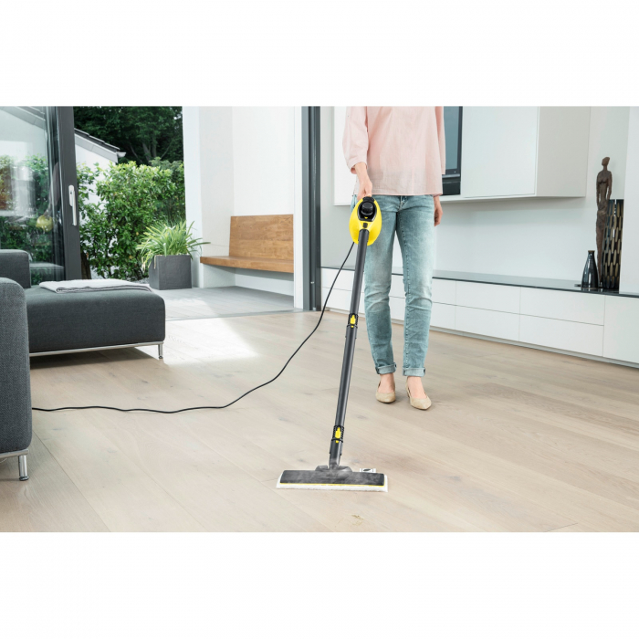 Aparat de curatat cu abur Karcher SC1 EasyFix, 1200W, 3Bar, 0.2L, incalzire 3min, Galben [5]