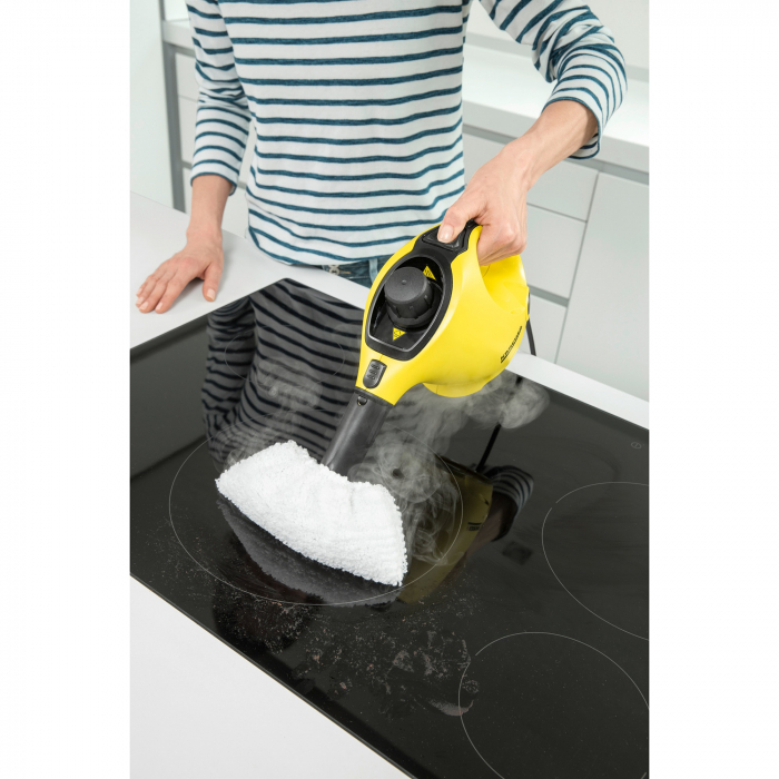 Aparat de curatat cu abur Karcher SC1 EasyFix, 1200W, 3Bar, 0.2L, incalzire 3min, Galben [6]