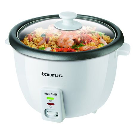 Aparat de gatit cu aburi Aparat de gatit orez Taurus Rice Chef, 700W, capacitate 1.8l, functie gatire la abur, Alb [3]