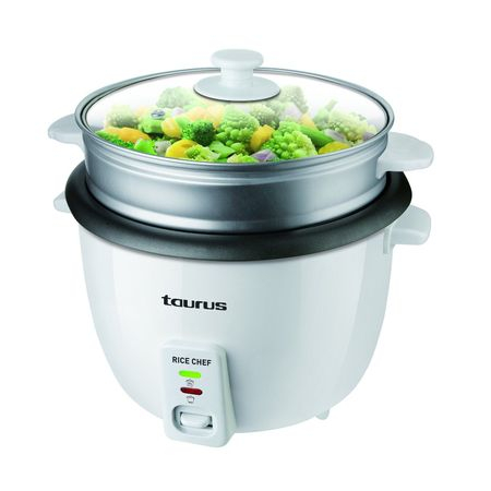 Aparat de gatit cu aburi Aparat de gatit orez Taurus Rice Chef, 700W, capacitate 1.8l, functie gatire la abur, Alb [5]