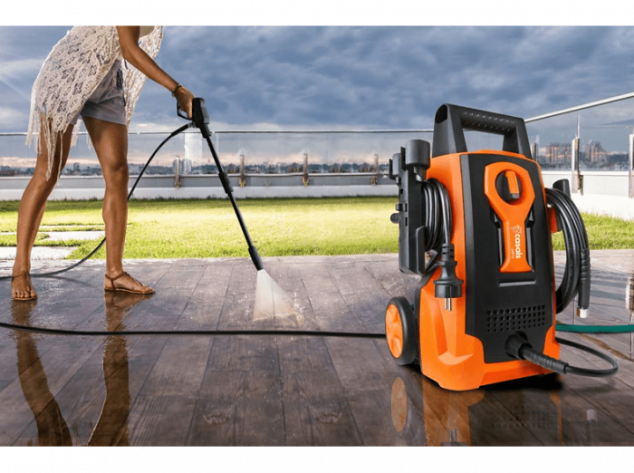 Aparat de spalat cu presiune Taurus Casals JHP14 1400W 105bar Negru/Portocaliu [6]