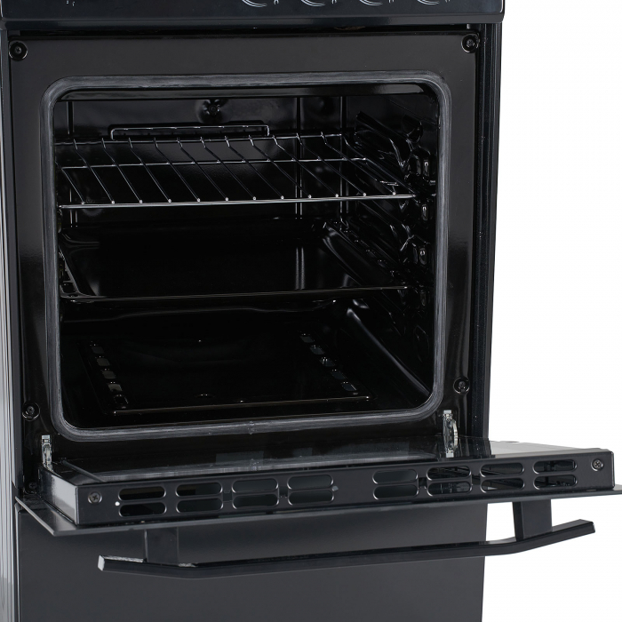 Aragaz Heinner HFSC-V50BK, 4 arzatoare, Gaz, Dispozitiv de siguranta plita/cuptor, 50 cm, Negru - Copie [4]