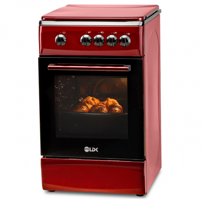 Aragaz LDK 5060 Bordo RMV LPG, Gaz, 4 arzatoare, Capac metalic, Siguranta, 50x60 cm, Rosu inchis,4 ANI GARANTIE [3]