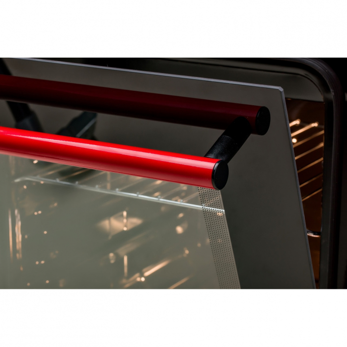 Aragaz LDK 5060 RED FR RMV, 4 Arzatoare, Capac metalic, Siguranta, 50x60 cm, 3 Ani garantie, Rosu, Preinstalare duze NG/LPG [5]