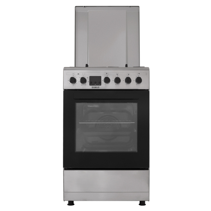 Aragaz Samus SM563AENS INOX, 4 arzatoare, cuptor 43 l, Clasa A [2]
