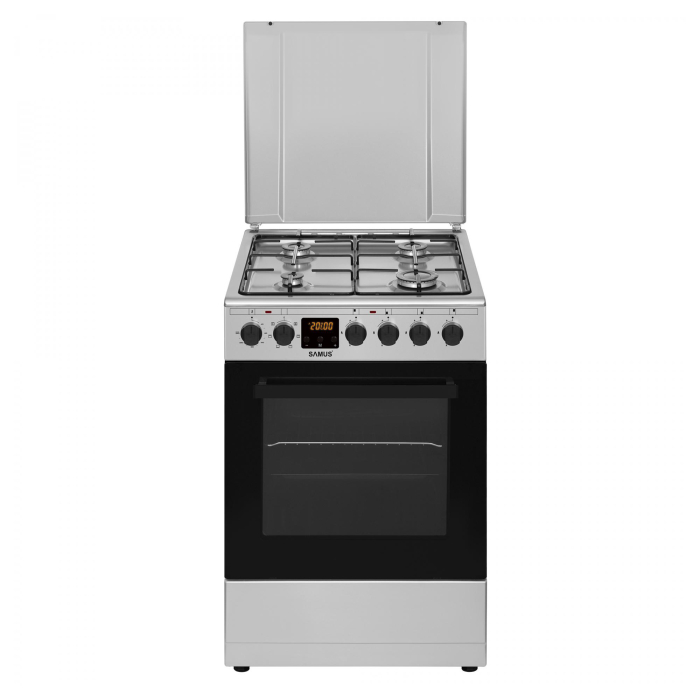 Aragaz Samus SM563AENS INOX, 4 arzatoare, cuptor 43 l, Clasa A [8]