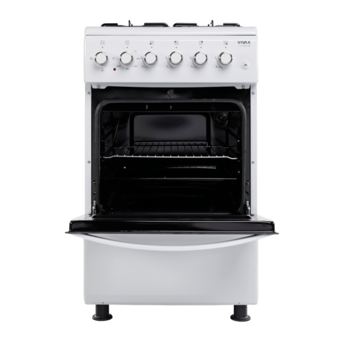 Aragaz Vivax FC-40502I WH,  4 arzatoare pe gaz, cuptor electric, aprindere electrica, alb [2]