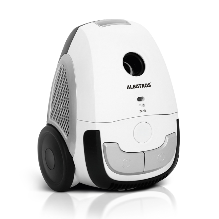Aspirator cu sac Albatros Zenit, 900 W, Alb si negru [2]
