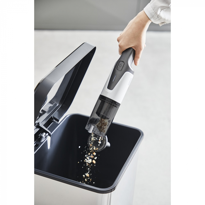 Aspirator de mana Rowenta X-touch AC9736WO, autonomie 10 min, 2 accesorii, recipient 200ml, gri&alb [9]
