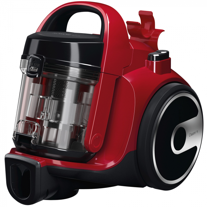 Aspirator fara sac Bosch 3A BGC05AAA2, 700W, 1.5 l, Filtru igienic PureAir, Perie parchet, Easy Clean, Rosu/Negru [3]