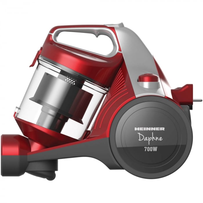 Aspirator fara sac Heinner HVC-MC700RD, 700 W, Filtrare ciclonica, Filtru Hepa 12, Rosu [3]