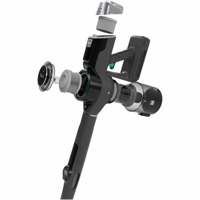 Aspirator vertical Tesla HS500GF, 400W, autonomie 60 min, 25.9V, 5 viteze, filtru HEPA, capacitate 0.6 l, capacitate baterie 2500mAh, indicator baterie, gri/negru [9]