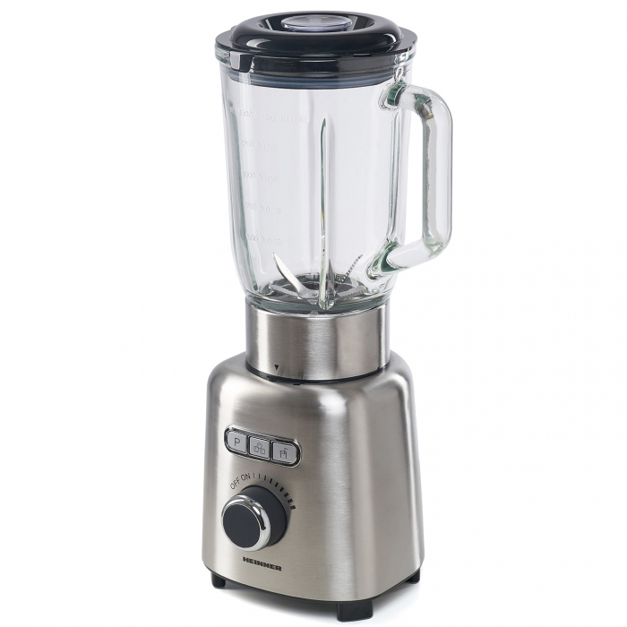 Blender Heinner HBL-ICE1000XMC, 1000 W, 1.5 l, Viteza variabila, Pulse, Zdrobire gheata, Bol sticla, Inox [2]
