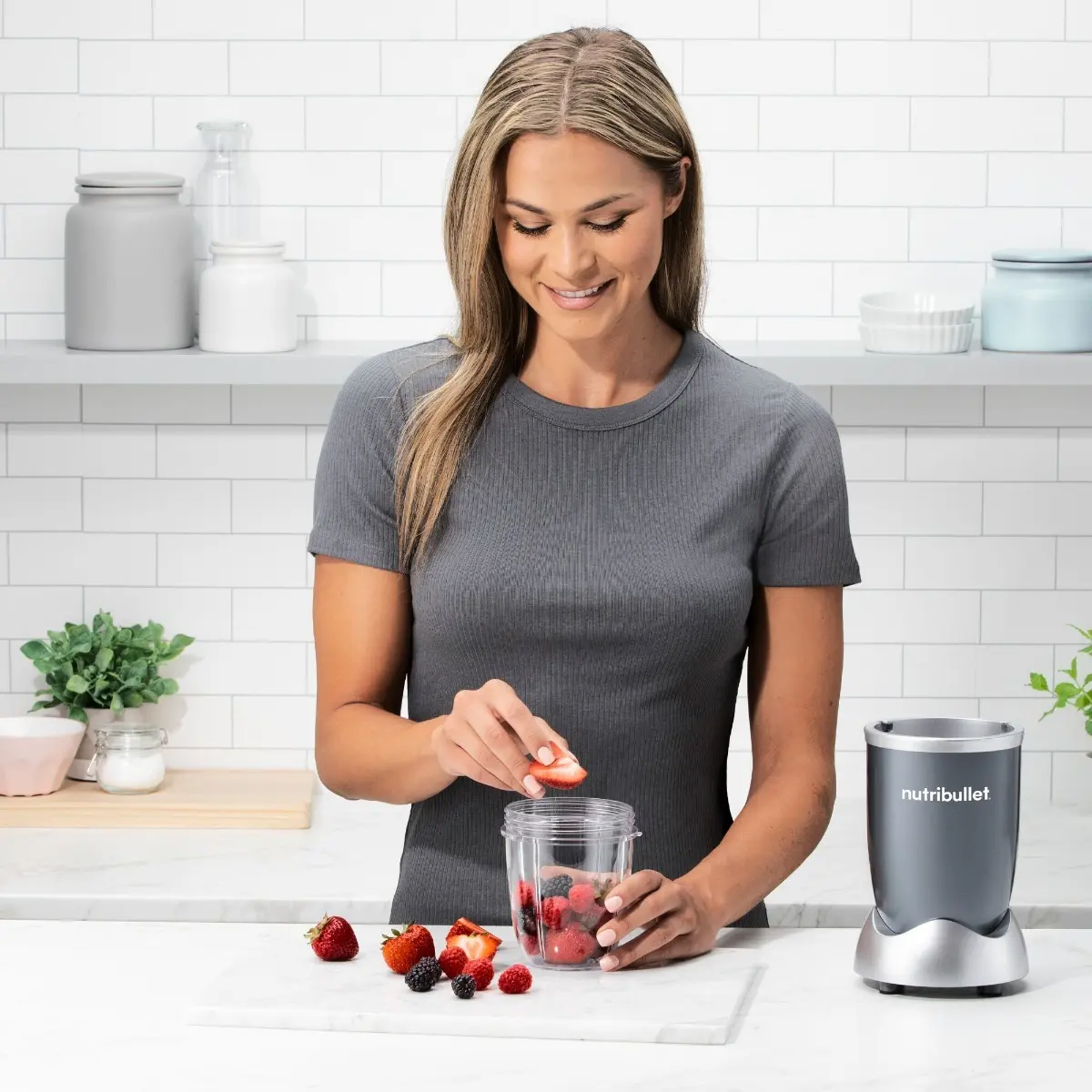 Blender nutribullet NB604DG, 0.7 litri, 700 W, Argintiu [2]