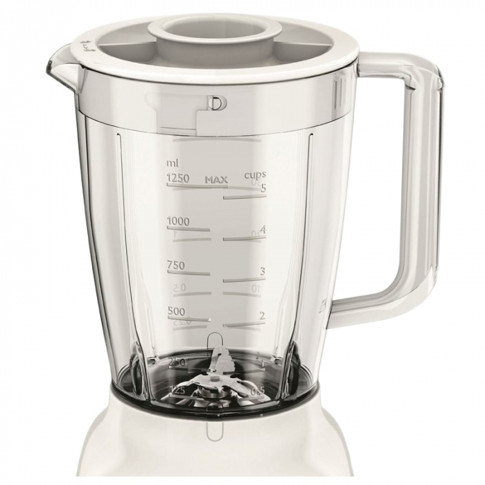 Blender Philips Daily Collection HR2105/00, 400 W, 1.25 l, 2 Viteze, Functie impuls, Alb [4]