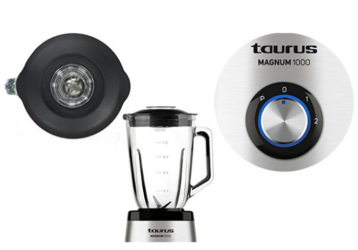 Blender Magnum 1000,1000W, 2 viteze + Puls, Vas sticla 1.5l, Functie zdrobit gheata,Inox [4]