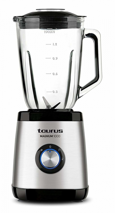 Blender Magnum 1000,1000W, 2 viteze + Puls, Vas sticla 1.5l, Functie zdrobit gheata,Inox [9]