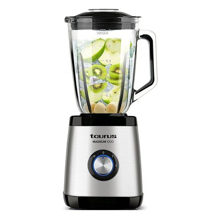 Blender Magnum 1000,1000W, 2 viteze + Puls, Vas sticla 1.5l, Functie zdrobit gheata,Inox [6]