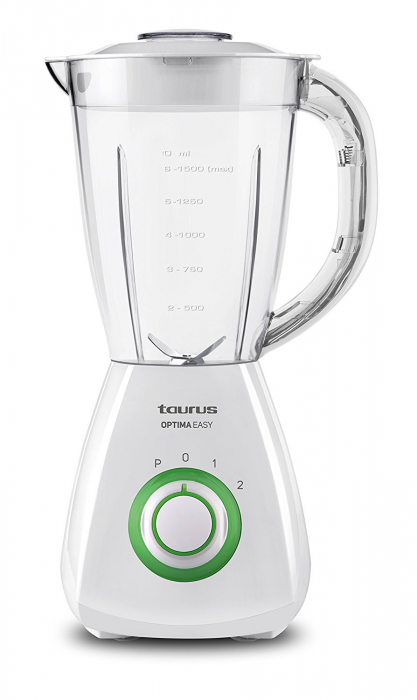 Blender Optima Easy, 450W, Vas 1.5 l, 2 viteze + Turbo, Alb [10]