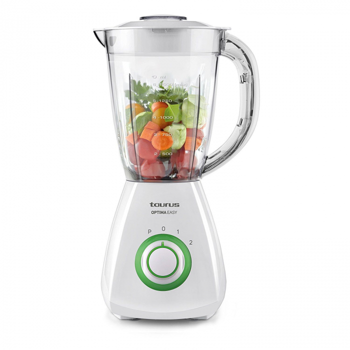 Blender Optima Easy, 450W, Vas 1.5 l, 2 viteze + Turbo, Alb [6]