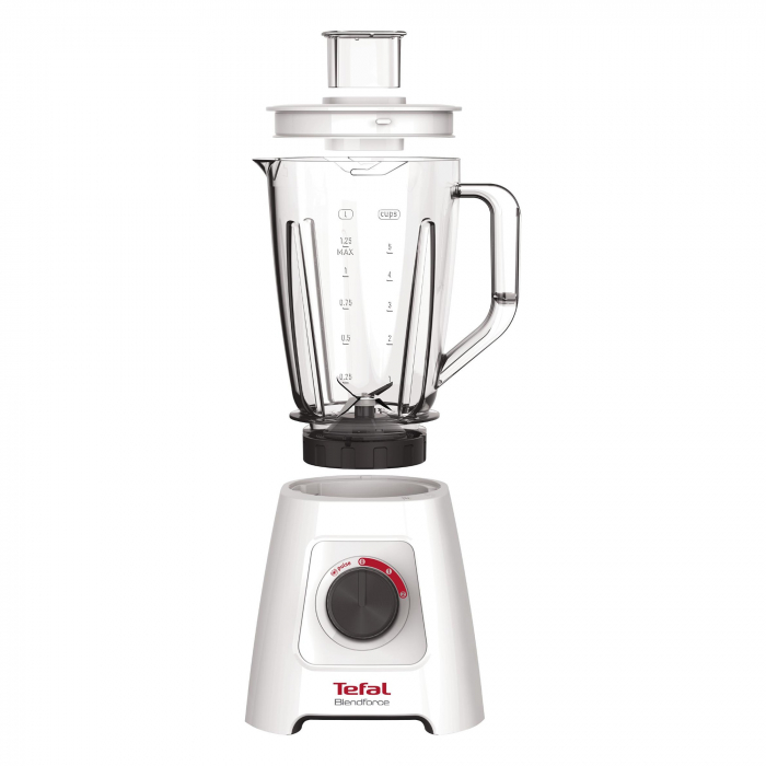 Blender Tefal BlendForce 2 BL420131, 600W, 4 lame, recipient 2L, functie zdrobire gheata si maruntire, alb [3]