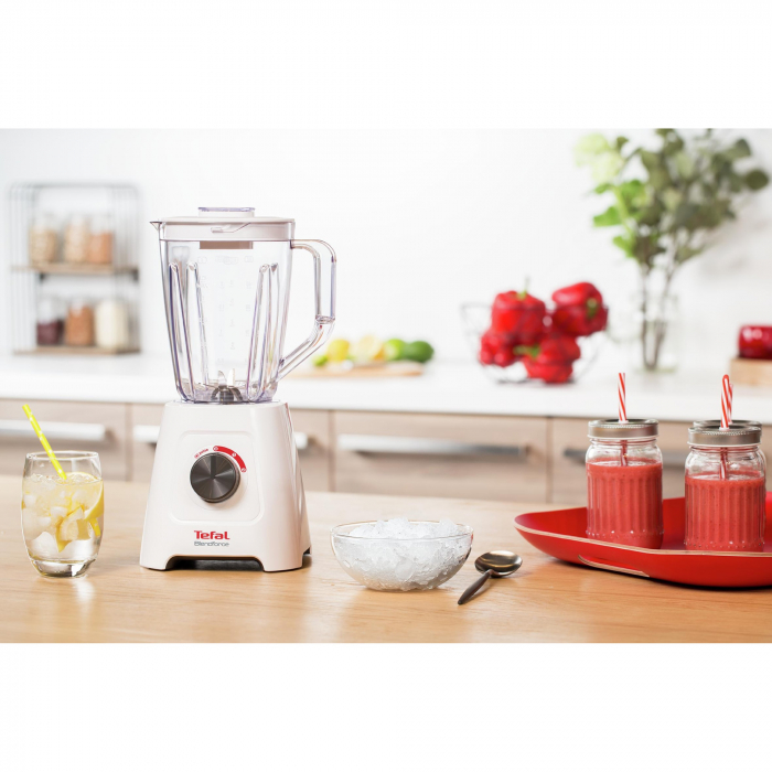 Blender Tefal BlendForce 2 BL420131, 600W, 4 lame, recipient 2L, functie zdrobire gheata si maruntire, alb [4]