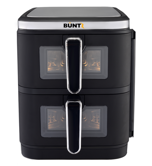 BUNTZ Air Fryer digital, Arete BAF-10x2, 2800 W, 11L, control tactil, termostat ,timer, Negru [2]
