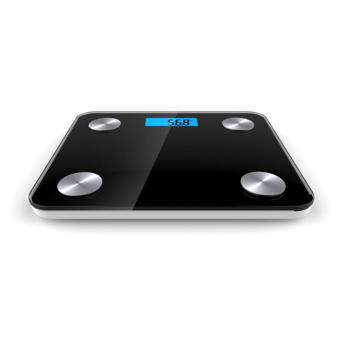 Cantar cu analizator corporal Platinet 44838, 180 kg, 8 memorii, 10 parametri, Bluetooth App, negru [2]