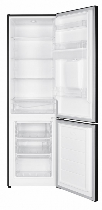 Combina frigorifica Heinner HC-HM260BKWDE++, 260 l, Clasa E, Lumina LED, Dozator de apa, Usi reversibile Negru - Resigilat [2]