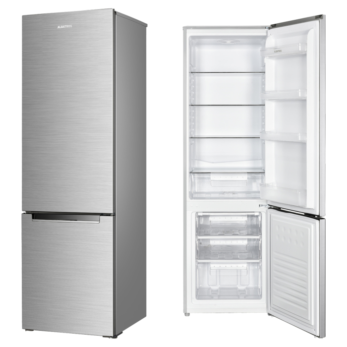 Combina frigorifica Albatros CFX343E, 262 l, Clasa E, Inox [3]