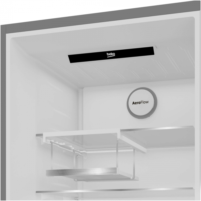 Combina frigorifica Beko B5RCNA405ZXBR, 355 l, No Frost, HarvestFresh, BioCycle, Everfresh+, AeroFlow, Clasa D, H 203.5 cm, Dark Inox [5]