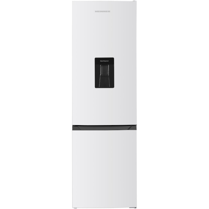 Combina frigorifica HEINNER HC-HM260INVWDD, Clasa D, 260L, Dozator apa, Control electronic cu termostat ajustabil, Lumina LED, Usa reversibila, Alb [1]