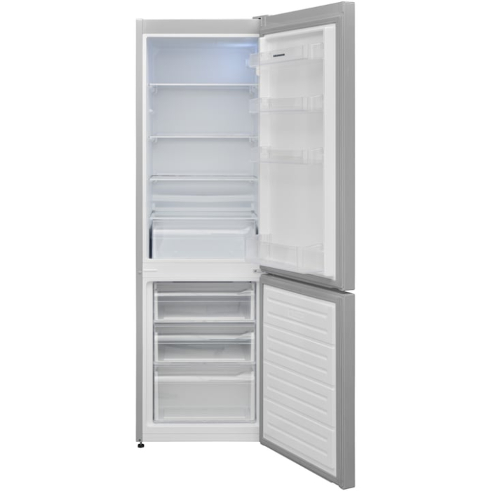 Combina frigorifica Heinner HC-VS2681SE++, 268 l, Clasa E, Less frost, Control mecanic cu termostat ajustabil, Lumina led, Dezghetare automata frigider, H 170 cm, Argintiu. [2]