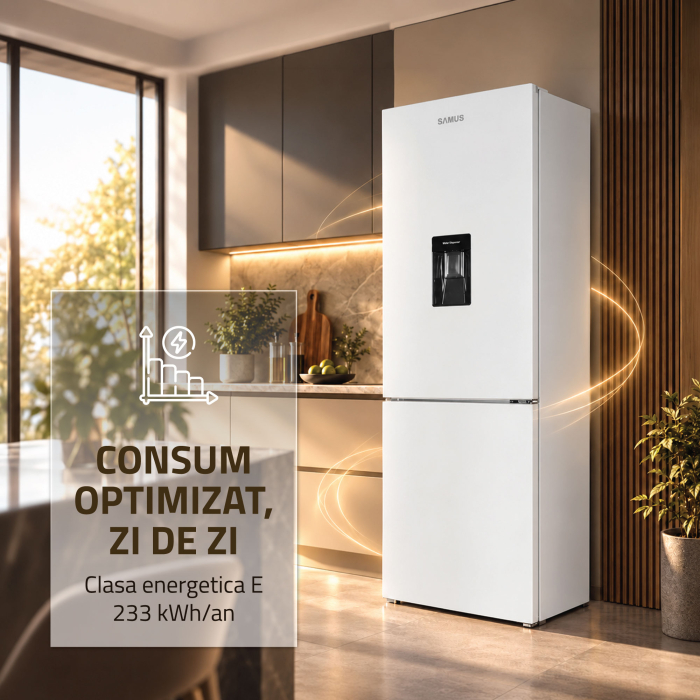 Combina frigorifica Samus SCW401NFIDE, 291 l, Full No Frost, Motor dual Inverter, Clasa E, Alb [8]