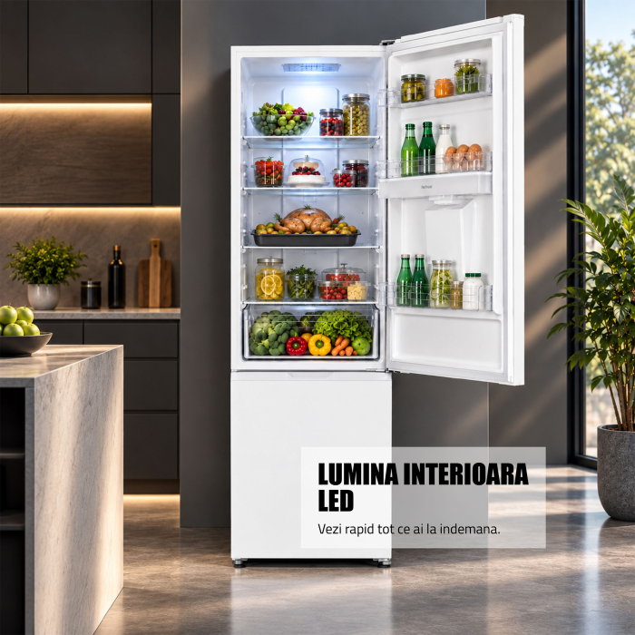 Combina frigorifica Samus SCW517NFIDE, 324 l, Full No Frost, Motor dual Inverter, Clasa E, Alb [11]