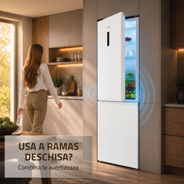 Combina frigorifica Samus SCW540NFIE, 400 l, Full No Frost, Motor dual Inverter, Clasa E, Alb [12]