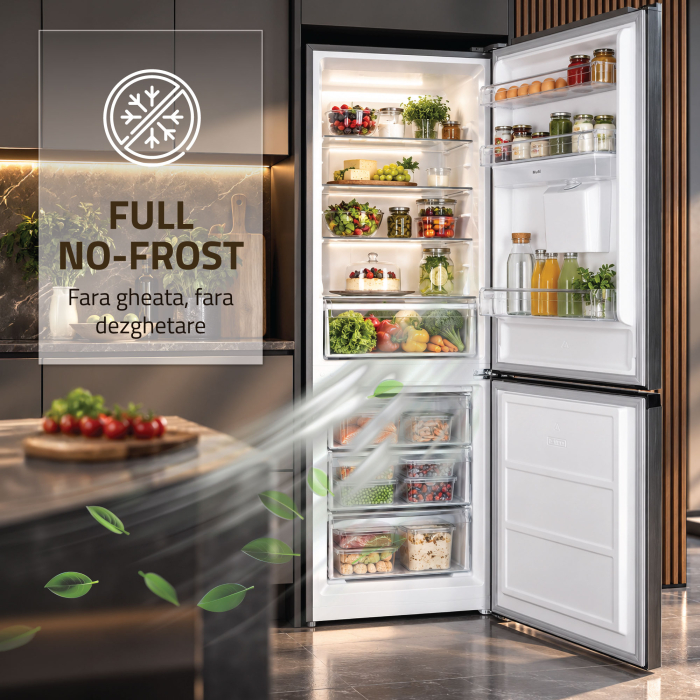 Combina frigorifica Samus SCX401NFIDE, 291 l, Full No Frost, Motor dual Inverter, Clasa E, Inox [5]