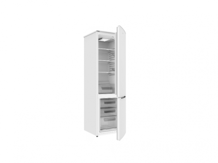 Combina frigorifica Tesla RC2600HE, 262 l, Clasa E, Iluminare LED, dezghetare automata frigider, H 180 cm, Alb [8]