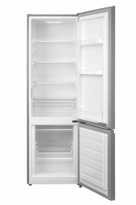 Combina frigorifica VIVAX CF-259ELF S, 262 L, Clasa E, Low Frost, Termostat reglabil, Iluminare LED, Suprafata painted metal, Usi reversibile, H 180 cm, Argintiu [3]