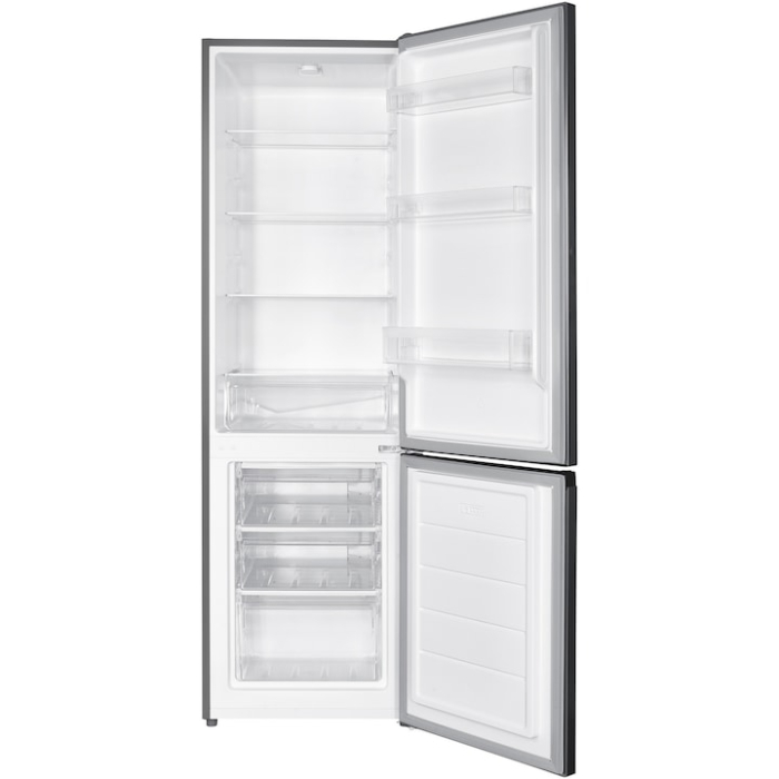 Combina frigorificaHEINNER HC-HM262INVXD, Clasa D, 262L , Control electronic cu termostat ajustabil, Lumina LED, Usa reversibila, Inox [2]