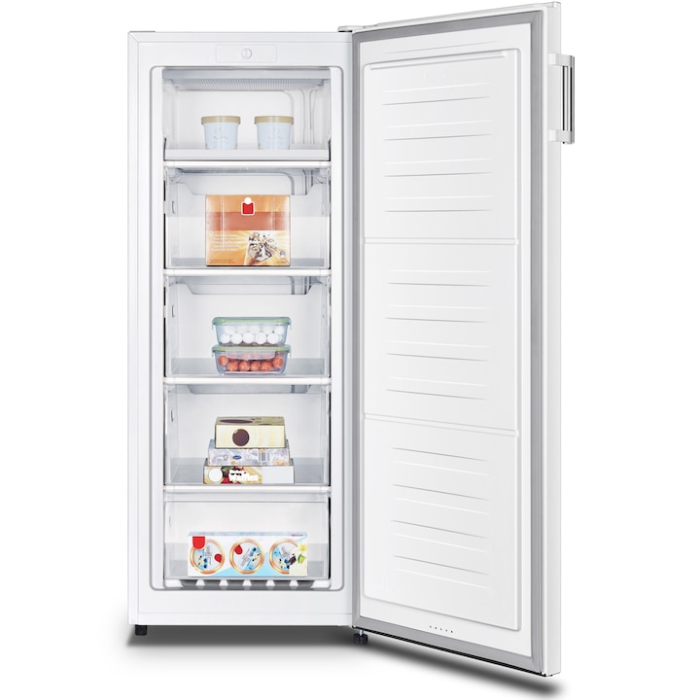 Congelator Heinner HFF-HS165E++, 165 l, Control mecanic cu termostat ajustabil, 5 compartimente - 4 sertare + 1 compartiment cu usa, H 143.4 cm, Clasa E, Alb [2]