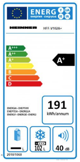 Congelator Heinner HFF-V102A+, Control Mecanic Al Temperaturii, Alb