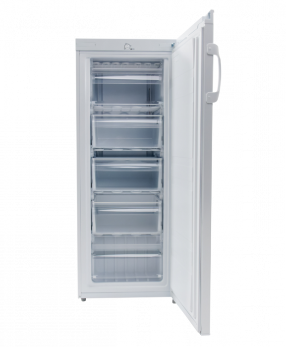 Congelator vertical VIVAX VF-157E W, 160L, Clasa E, Termostat reglabil, Usa reversibila, Suprafata painted metal, 5 cutii depozitare, H 142 cm, Alb [5]