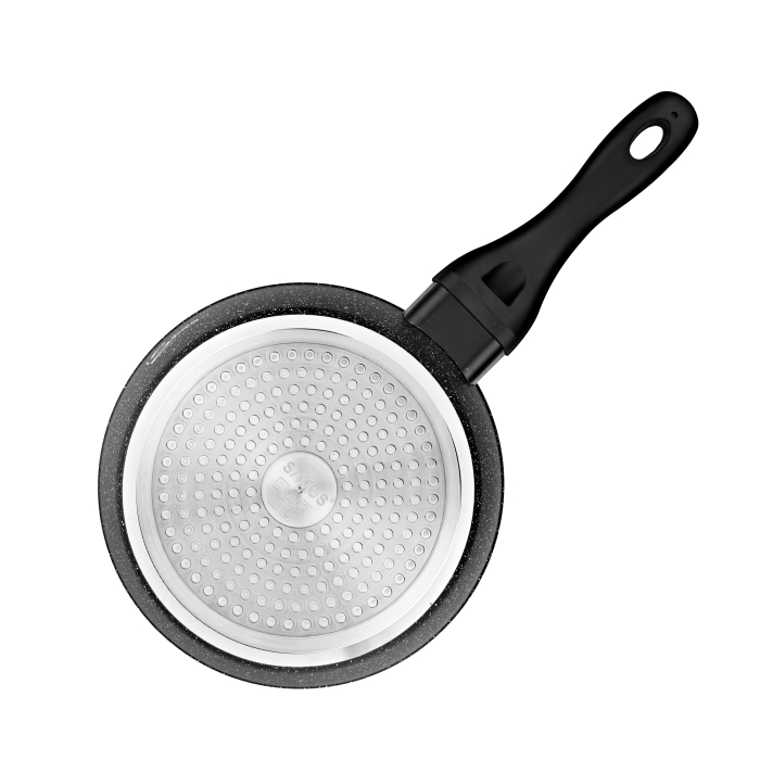 Cratita antiaderenta cu maner si capac Samus VER200LSPB-20 cm, 56 l, Inductie [4]